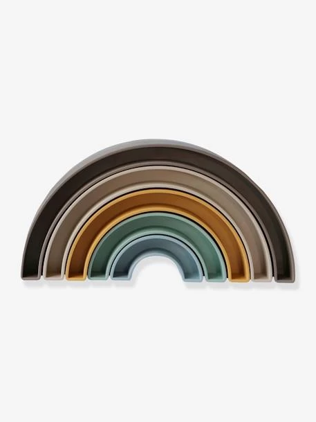 Arc-en-ciel Ă Empiler - MUSHIE Jaune - Mushie