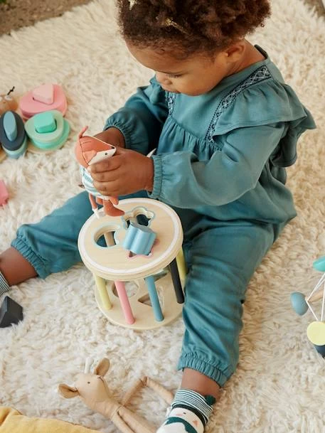 Boîte à Formes Cylindre En Bois FSC® Multicolore - Vertbaudet – Image 3