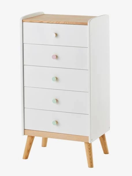 Commode Semainier Avec Poignées Personnalisables LIGNE CONFETTI Blanc - Vertbaudet – Image 2