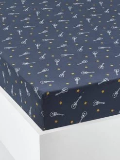 Drap-housse Enfant ROCK STAR Marine Foncé - Vertbaudet