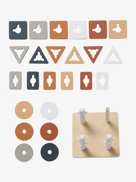 Jeu Des Formes à Empiler En Bois FSC® Multicolore - Petits Jouets - Vertbaudet – Image 4