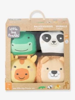 Les Dooballs - Set De 4 Balles Doudous - BABYTOLOVE Multicolore - 353