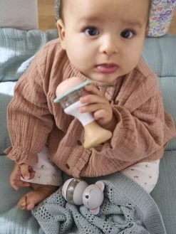 Lot De 2 Hochets En Bois FSC® Vert - Vertbaudet