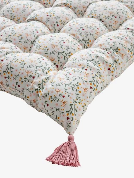 Matelas De Sol Avec Pompons FLEURETTES écru / Multicolore - Vertbaudet – Image 3