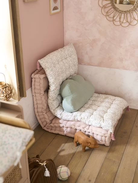 Matelas De Sol Avec Pompons FLEURETTES écru / Multicolore - Vertbaudet – Image 4