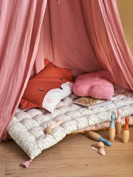 Matelas De Sol Avec Pompons FLEURETTES écru / Multicolore - Vertbaudet – Image 6