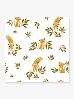 Papier Peint Léopard Savane Felidae LILIPINSO Ocre - Lilipinso
