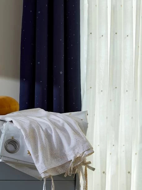 Rideau Voilage Etoiles Filantes Ivoire/or - Vertbaudet – Image 3
