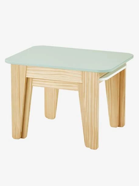Tables Gigognes Gris Vert/bois + Blanc/bois - Vertbaudet – Image 2