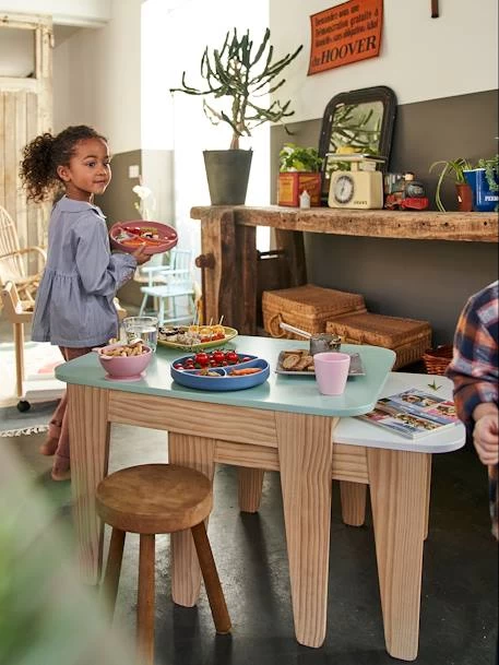 Tables Gigognes Gris Vert/bois + Blanc/bois - Vertbaudet – Image 6
