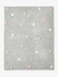 Tapis Confetti Gris Imprimé - Vertbaudet