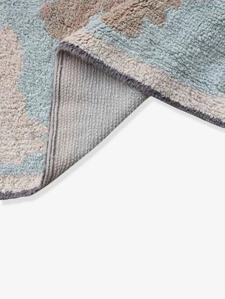 Tapis Coton Lavable Mappemonde LORENA CANALS Bleu Ciel - Lorena Canals – Image 5