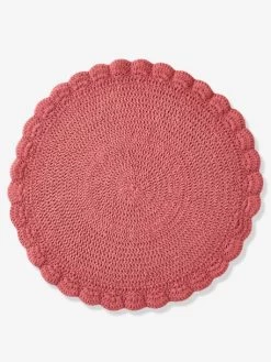Tapis Crochet Vieux Rose - Vertbaudet