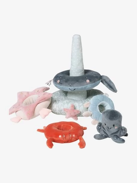 Tour à Empiler En Tissu SOUS L'OCÉAN Gris - Vertbaudet – Image 3