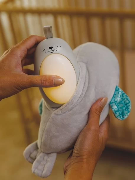 Veilleuse Bébé Otarie Douce Nuit 3 En 1 - INFANTINO Gris - Infantino – Image 4